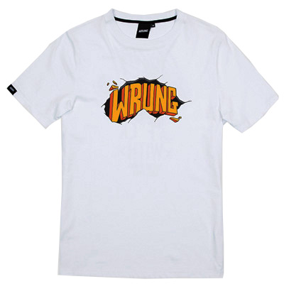 WRUNG T-Shirt SEEN white/yellow